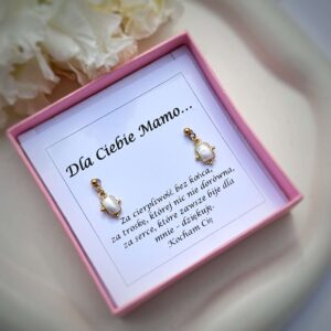 Kolczyki z naturalną perłą