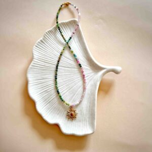 Choker z kolorowego turmalinu