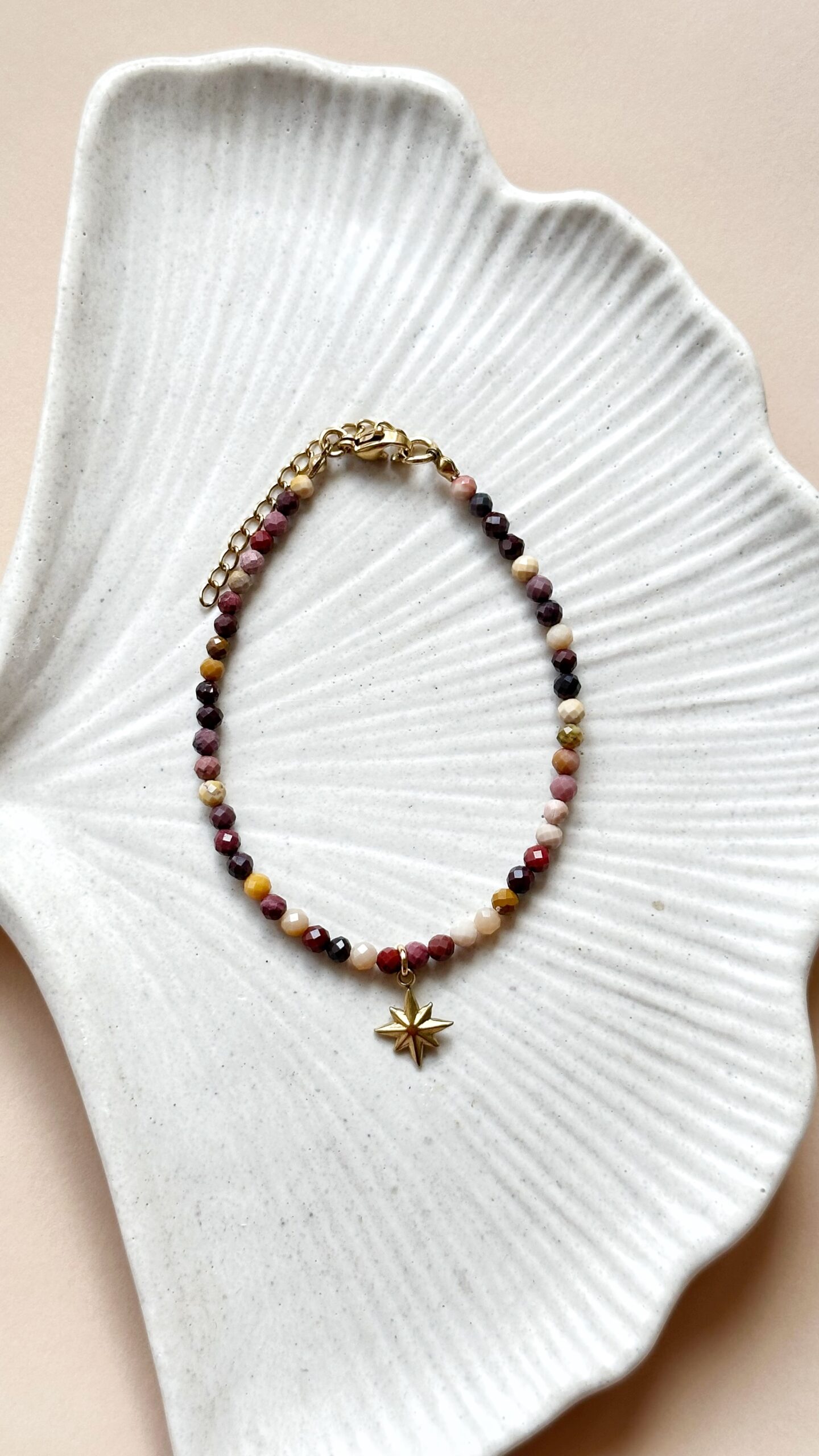 jesienna bransoletka z kamieni naturalnych