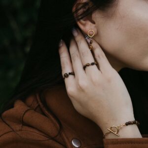 Kolczyki z tygrysiego oka