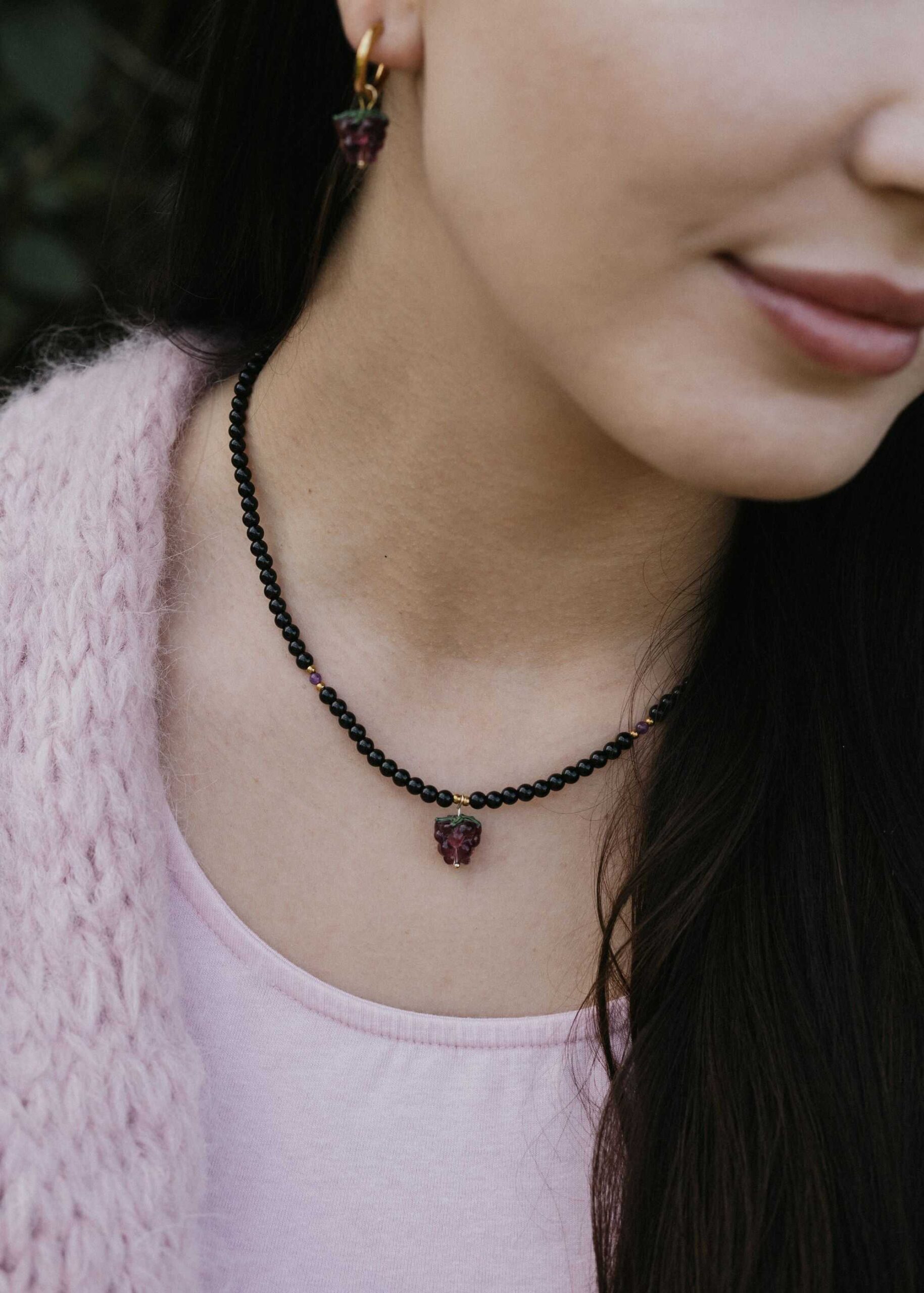 naszyjnik z jezyna jesienny naszyjnik